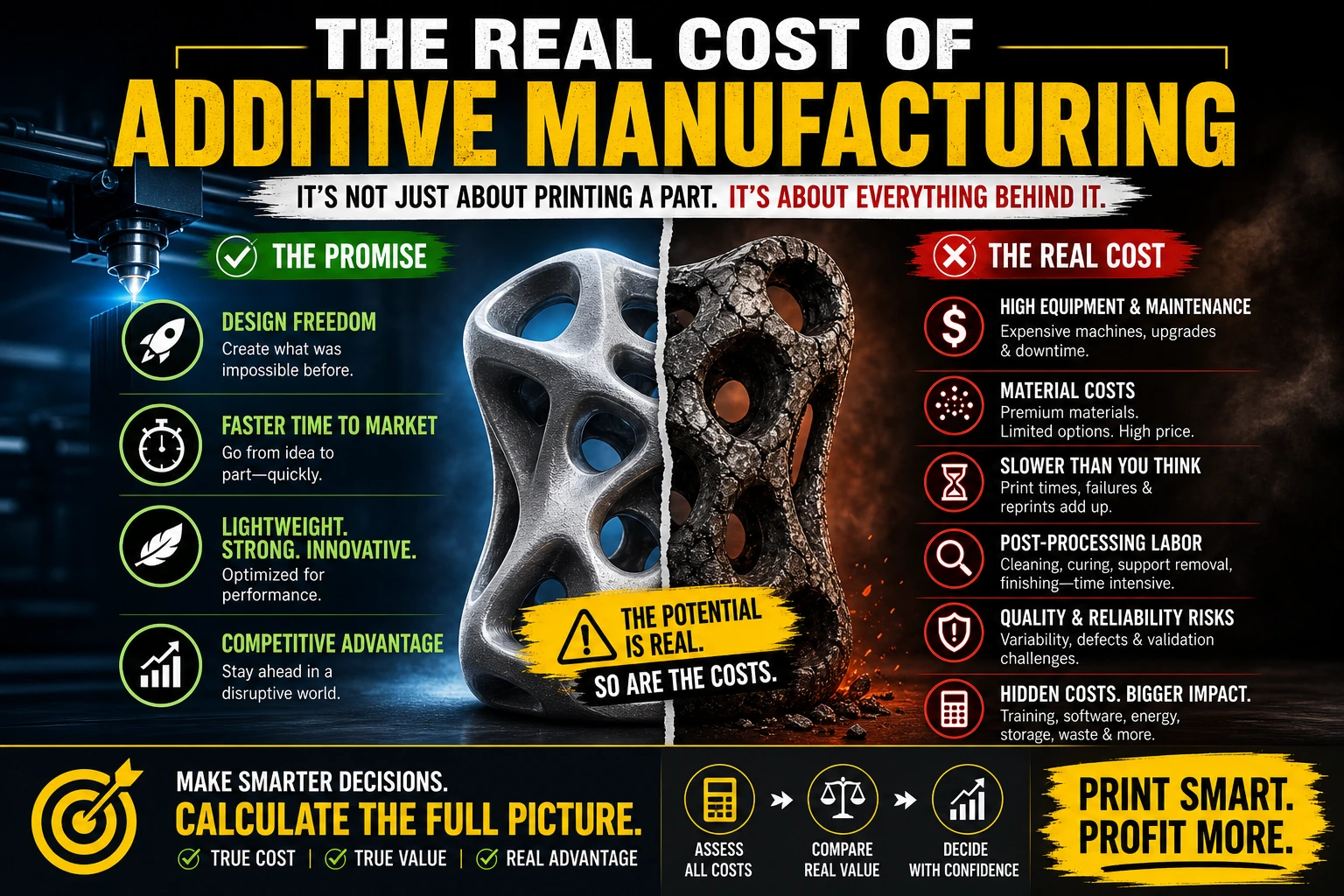 The Real Cost of Additive Manufacturing: