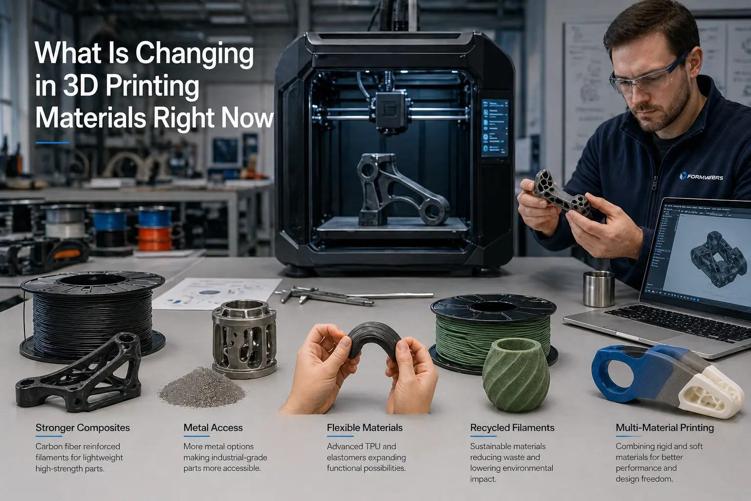 what is changing in 3d printing materials right now