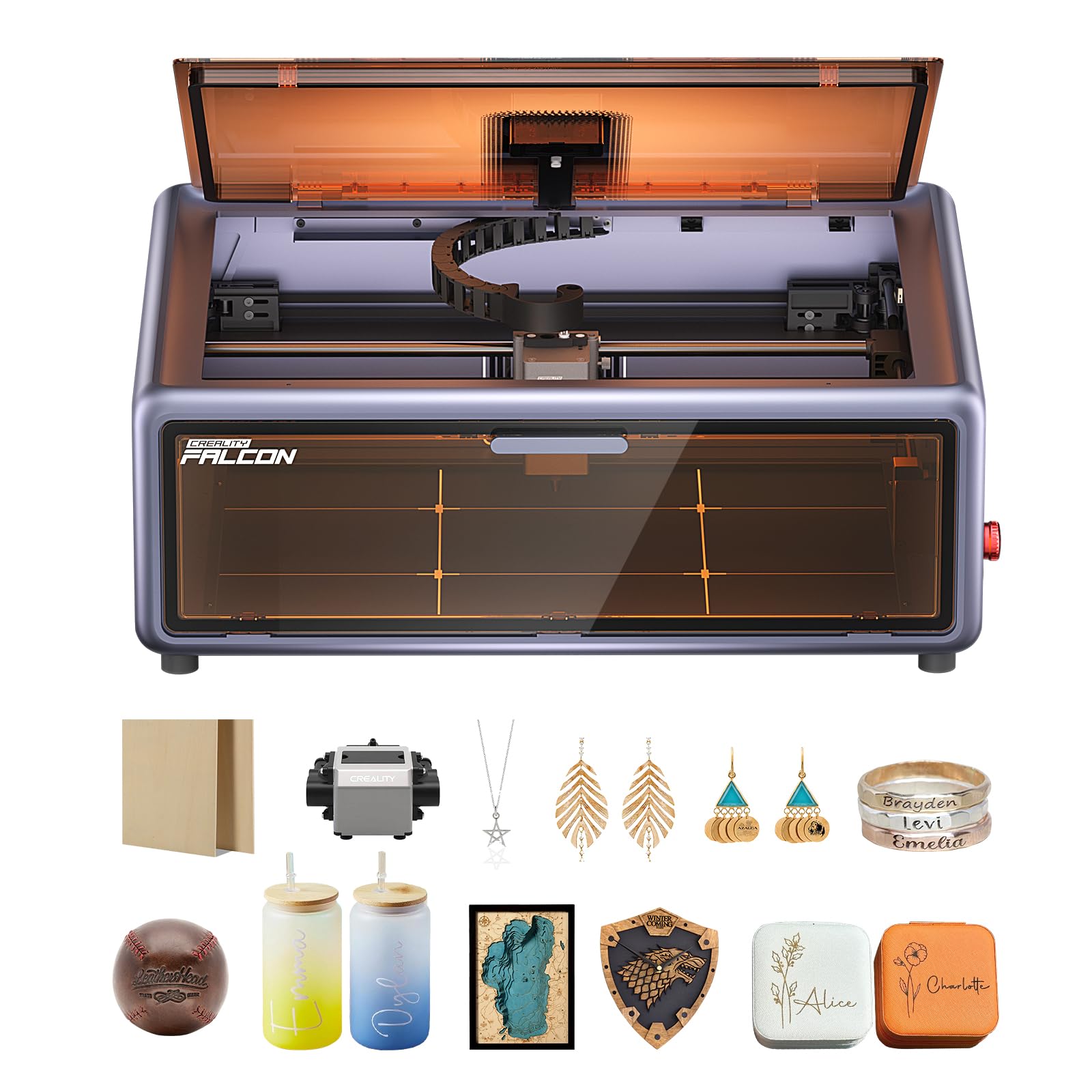 Industrial laser engraver with HD camera auto-positioning.