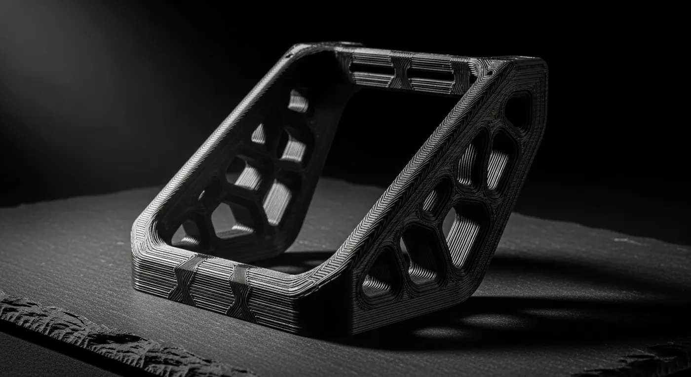 Continuous carbon fibre UAV chassis for a Canberra defence-tech startup.