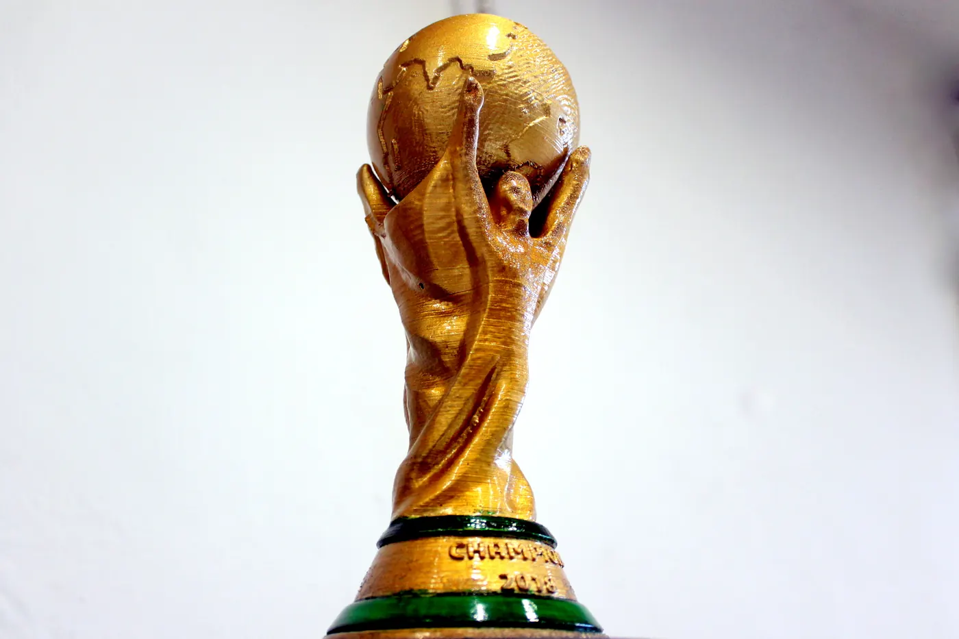 Custom award printed in SLA, primed and metallic-finished.